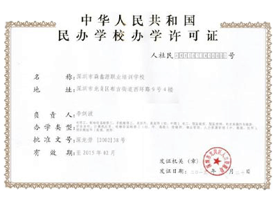 Training Institution Licence